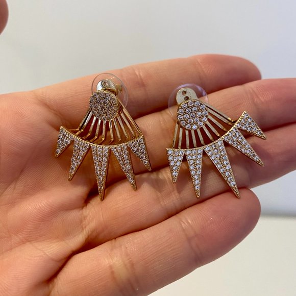 Horace ear jacket earrings - Sterling silver - Picture 2 of 3